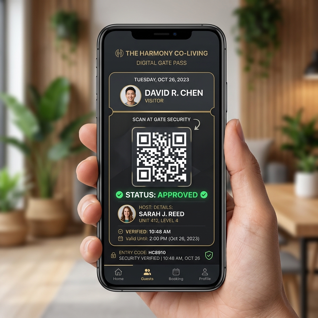 Digital Visitor QR Gate Pass