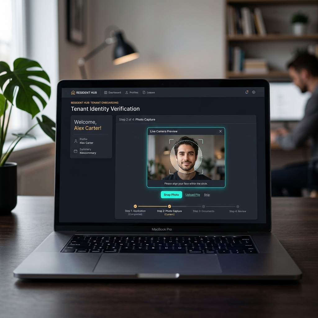 Tenant Webcam KYC Snapshot